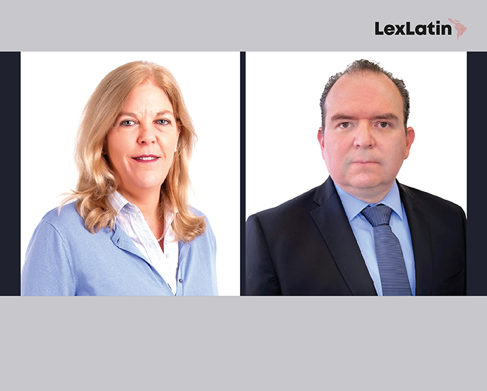 Katharina Roehr (corporativo y M&A) y Sergio López (competencia económica) fueron nombrados socios en Von Wobeser y Sierra a fines de 2022. / Composición Miguel Loredo - LexLatin.