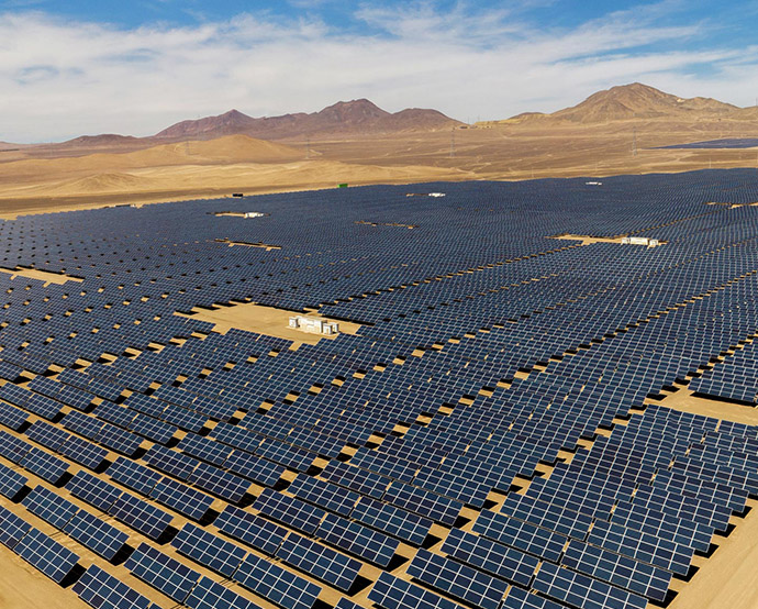 Arcadia Generación Solar S.A., propietaria de cuatro plantas en las regiones de Atacama y Antofagasta, en el norte de Chile,/ Tomada del sitio web de Enel Chile.